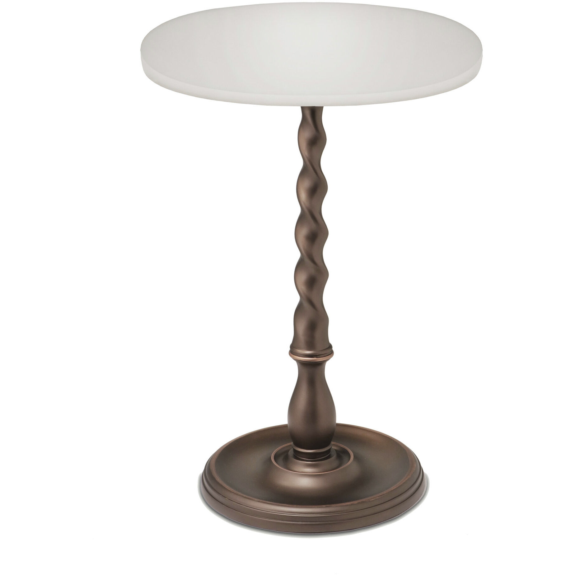 Ellie 18 inch Oxidized Bronze Acrylic Table